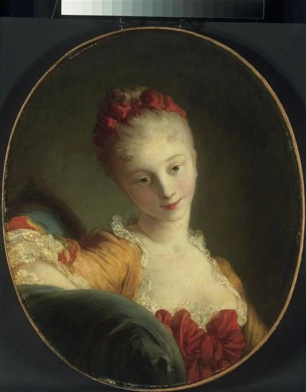  232-Jean-Honoré Fragonard-Ritratto di Maria Maddalena Guimard 